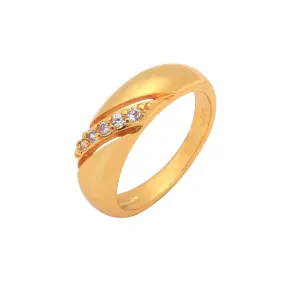 .Five stones rings in 18K Gold, Rose Gold, 14K Gold two tone plating colors .Five stones rings in 18K Gold, Rose Gold, 14K Gold two tone plating colors