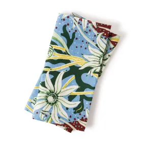 Flannel Flower Sky Napkins (set of 2) Flannel Flower Sky Napkins (set of 2)