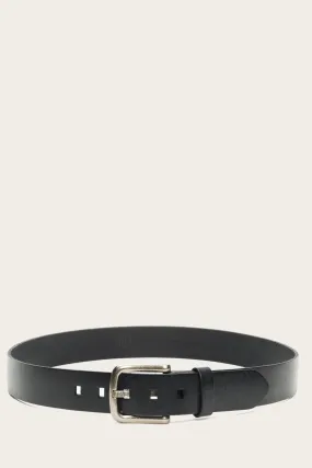 Flat Strap Logo Prong Buckle Belt Flat Strap Logo Prong Buckle Belt