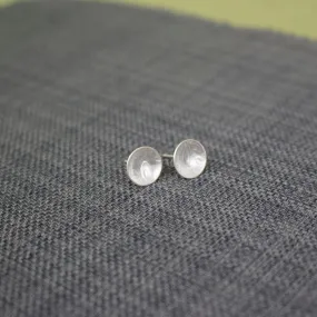 Flora Cup Silver Stud Earrings Flora Cup Silver Stud Earrings