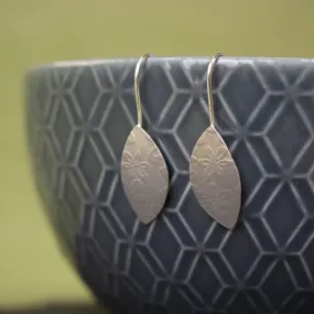 Floral Petal Silver Earrings Floral Petal Silver Earrings