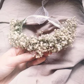 Flower Girl Crown / Baby Floral Crown / Baby's Breath Baby Crown / Newborn Crown / Newborn Photo Prop / flower crown baby Flower Girl Crown / Baby Floral Crown / Baby's Breath Baby Crown / Newborn Crown / Newborn Photo Prop / flower crown baby