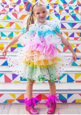Foil Polka Dot Tulle Dress Foil Polka Dot Tulle Dress