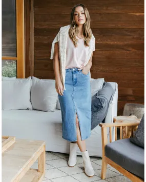 Foxwood Scout Midi Skirt - Light Blue Foxwood Scout Midi Skirt - Light Blue