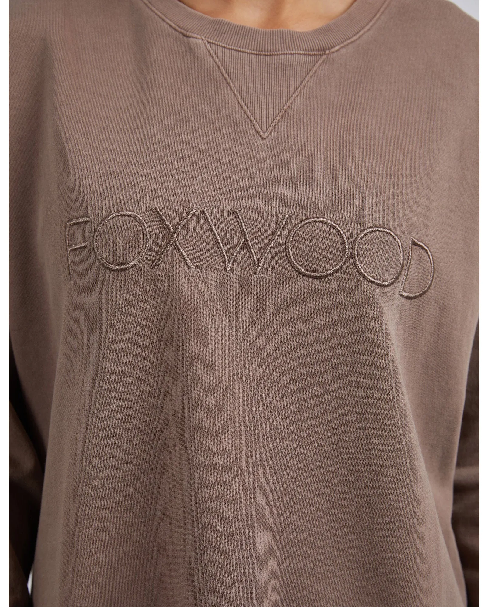 Foxwood Simplified Crew - Chocolate Brown