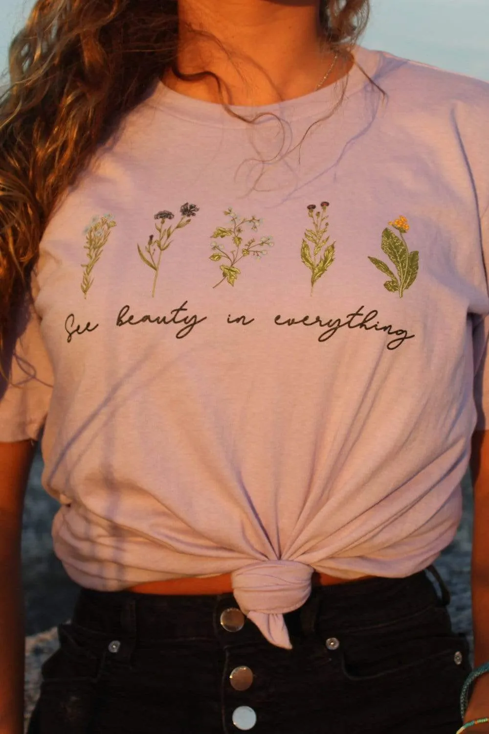 Gabbie Gonzalez 'See Beauty' Purple Shirt