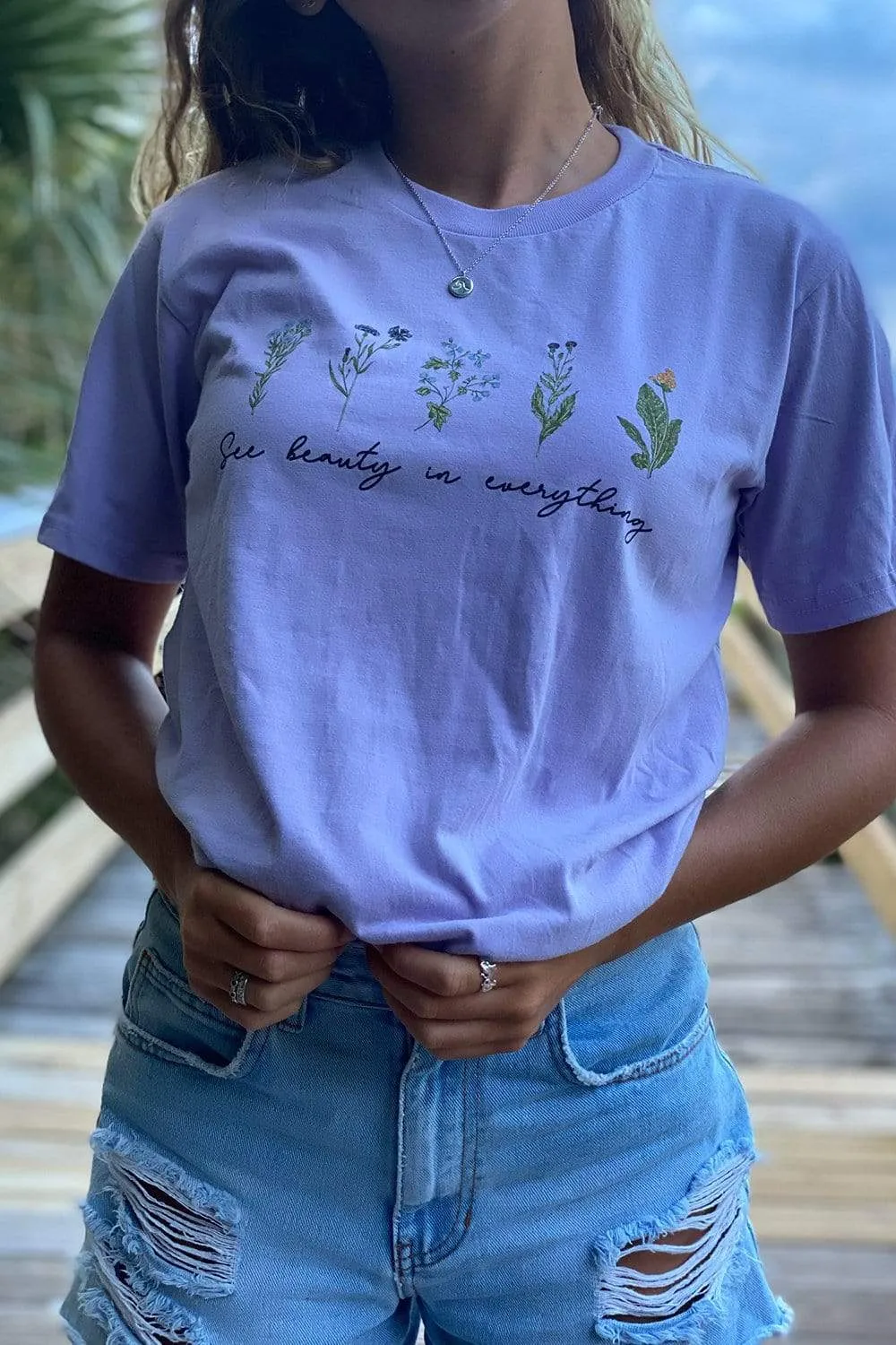 Gabbie Gonzalez 'See Beauty' Purple Shirt