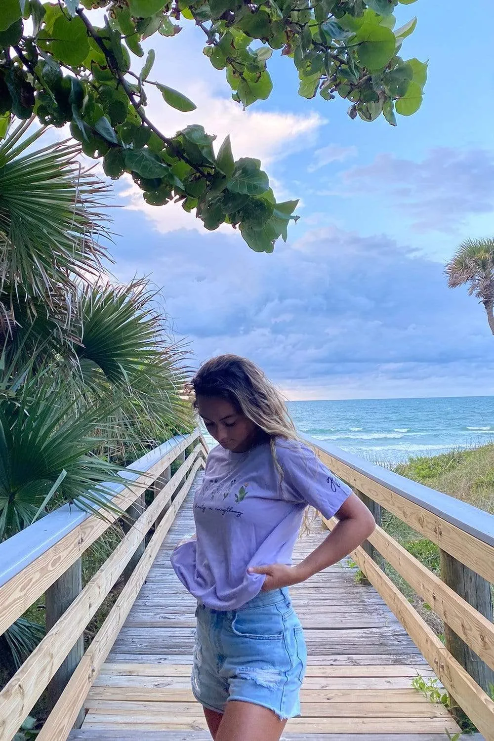 Gabbie Gonzalez 'See Beauty' Purple Shirt