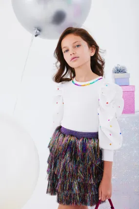 Gem Queen gem blouse White Gem Queen gem blouse White