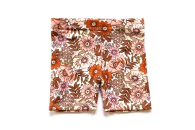 Girls Biker Shorts | 70's Flower Power Girls Biker Shorts | 70's Flower Power