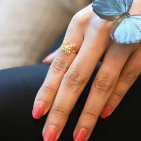 Gold Butterfly Ring 21KT - FKJRN21KM8116 Gold Butterfly Ring 21KT - FKJRN21KM8116