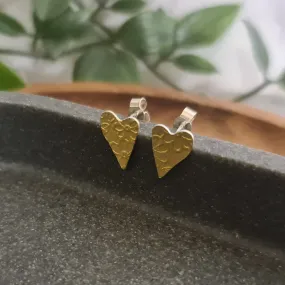 Golden Blossom Heart stud earrings Golden Blossom Heart stud earrings