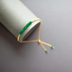 Green Jade Adjustable Stacking Bracelet Green Jade Adjustable Stacking Bracelet