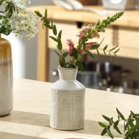 Grey Square-Textured Vase Grey Square-Textured Vase