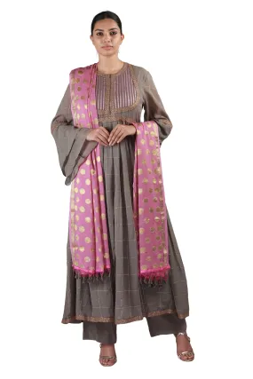 Grey with Pink Salwar Grey with Pink Salwar
