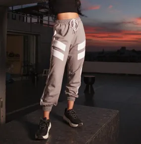 GREY WITH WHITE STRIPE JOGGERS GREY WITH WHITE STRIPE JOGGERS
