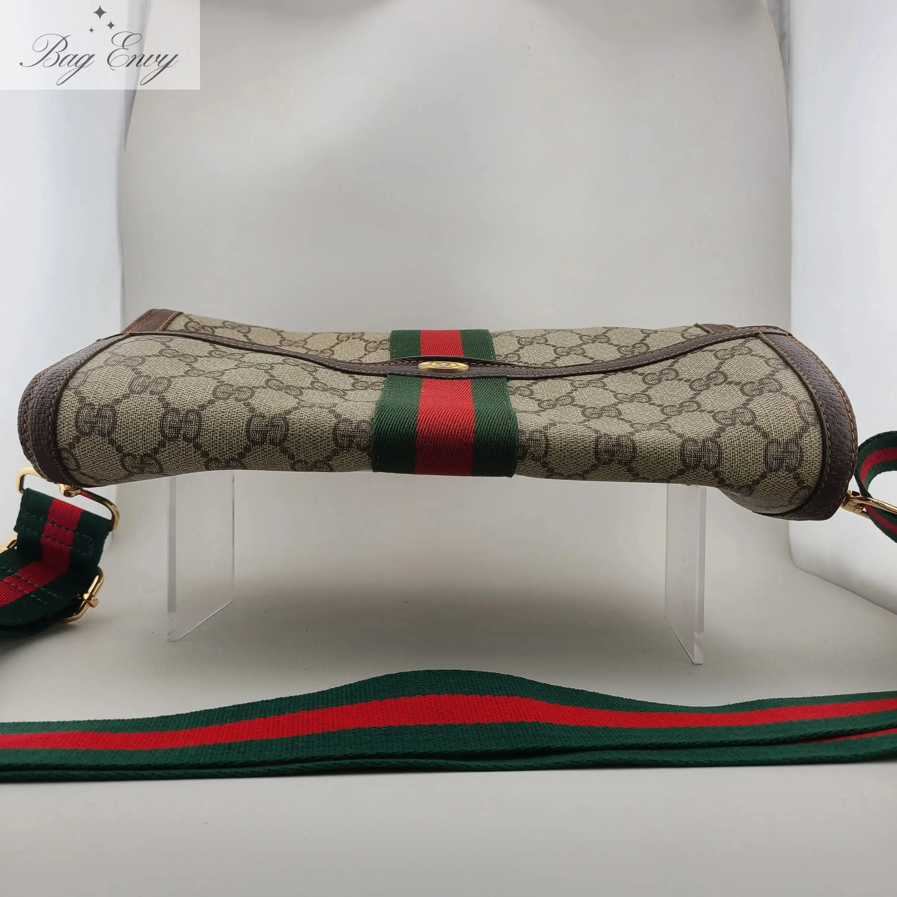 GUCCI Large Ophidia Clutch with Unbranded Strap
