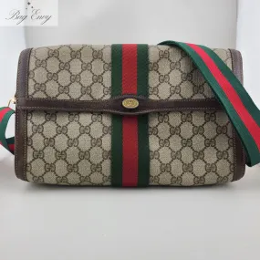 GUCCI Large Ophidia Clutch with Unbranded Strap GUCCI Large Ophidia Clutch with Unbranded Strap