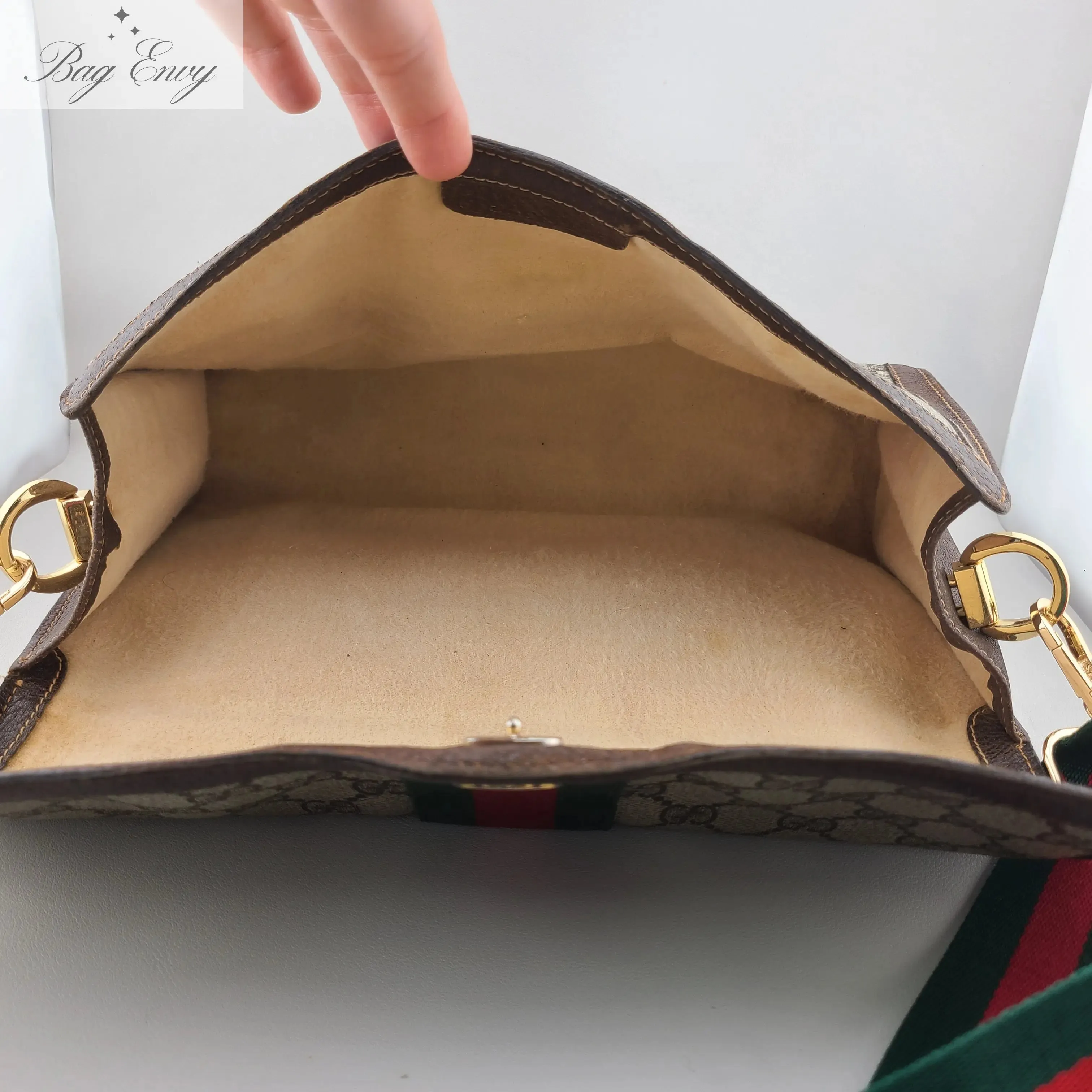 GUCCI Large Ophidia Clutch with Unbranded Strap