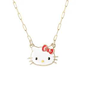 Hello Kitty 10K Yellow Gold Mini Link Necklace Hello Kitty 10K Yellow Gold Mini Link Necklace