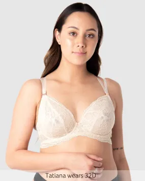 HEROINE PLUNGE SAND NURSING BRA - FLEXI UNDERWIRE HEROINE PLUNGE SAND NURSING BRA - FLEXI UNDERWIRE