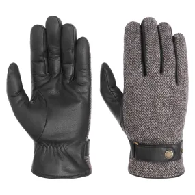 Herringbone Wool Leather Gloves by Stetson Herringbone Wool Leather Gloves by Stetson