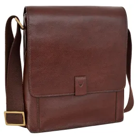 Hidesign Aiden Medium Leather Messenger Cross Body Bag Brown Hidesign Aiden Medium Leather Messenger Cross Body Bag Brown