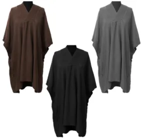 Hooded Poncho With Button Detail - Set of 3 Hooded Poncho With Button Detail - Set of 3