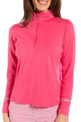 Hot Pink Fabulous Mock Pullover Hot Pink Fabulous Mock Pullover