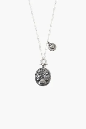 Janus Coin Necklace Silver Janus Coin Necklace Silver