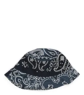 Kapital Bandana Patchwork Bucket Hat Purple Navy Kapital Bandana Patchwork Bucket Hat Purple Navy