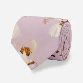 Kelly Ventura x Tie Bar Petal Palette Floral Lavender Tie Kelly Ventura x Tie Bar Petal Palette Floral Lavender Tie