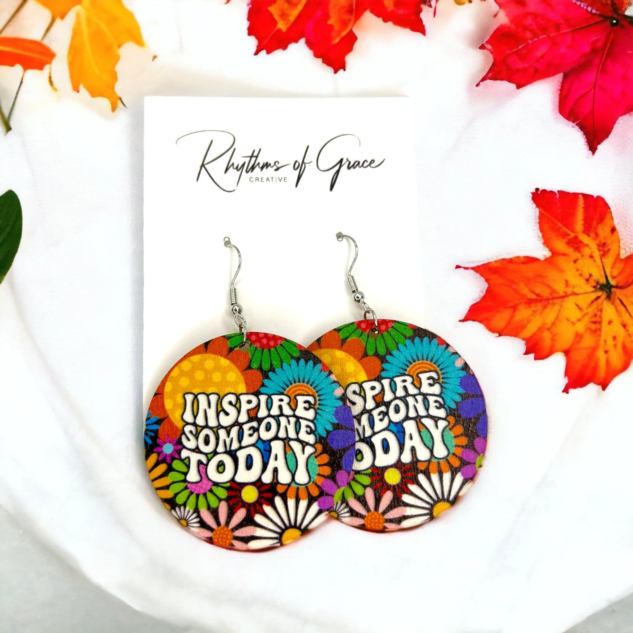 Kindness Earrings - Wanderlust Earrings, Spread Kindness, Bucket Filler, Teacher Earrings, Kindness Accessories
