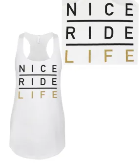 La Jolla - White Or Black Next Level Women's Racerback Tank Top La Jolla - White Or Black Next Level Women's Racerback Tank Top