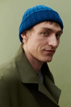 Lambswool Beanie Hat - Bright Blue Lambswool Beanie Hat - Bright Blue