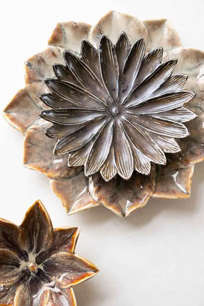 Large Lotus Flower Trinket Dish