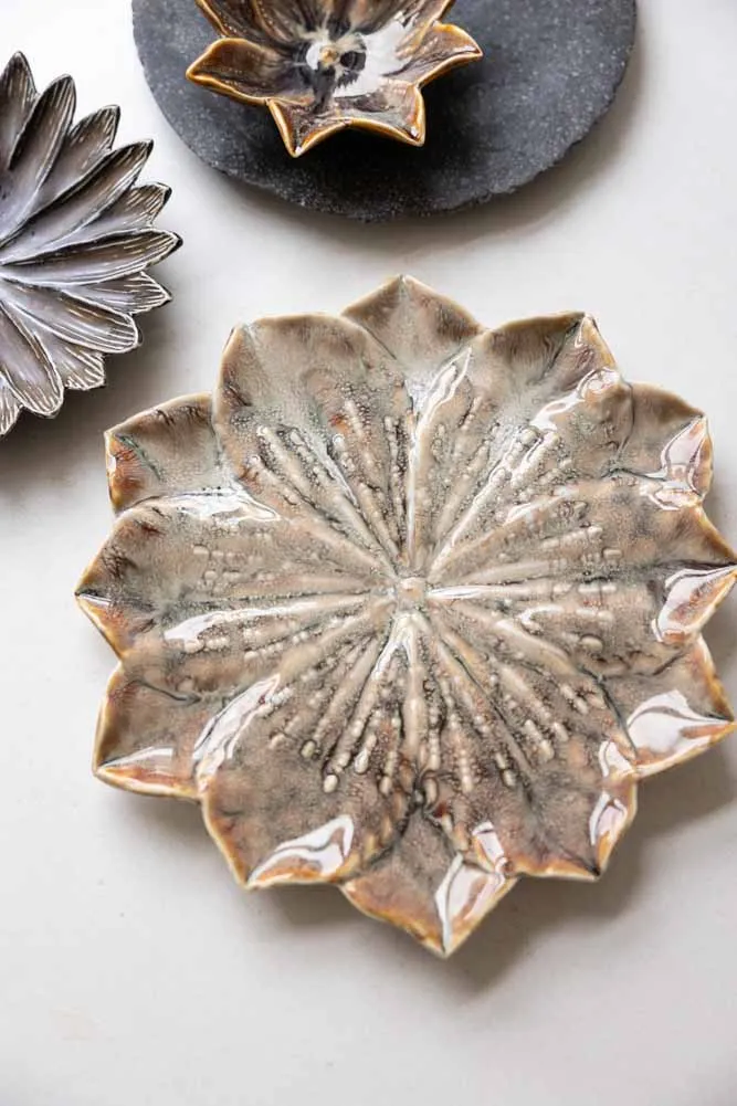 Large Lotus Flower Trinket Dish