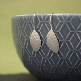 Leaf Petal Silver Earrings Leaf Petal Silver Earrings