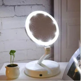 LED Lighted Folding Vanity Travel Mirror LED Lighted Folding Vanity Travel Mirror