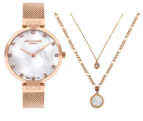 Lee Cooper LC07806.420 Women's Super Metal Rose Gold Mesh Watch Lee Cooper LC07806.420 Women's Super Metal Rose Gold Mesh Watch