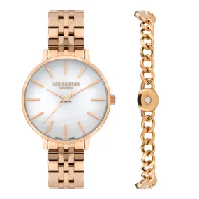 Lee Cooper LC07857.420 Women's Super Metal Rose Gold Watch Lee Cooper LC07857.420 Women's Super Metal Rose Gold Watch