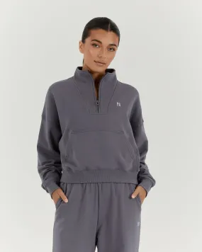 LEISURE 1/4 ZIP JUMPER - SHADOW LEISURE 1/4 ZIP JUMPER - SHADOW