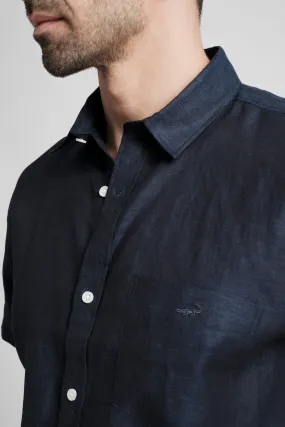Leisure Fit Short Sleeves-Casual Shirts-Midnight Leisure Fit Short Sleeves-Casual Shirts-Midnight