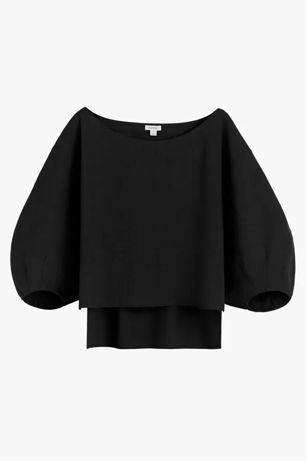 Linen Boatneck Top