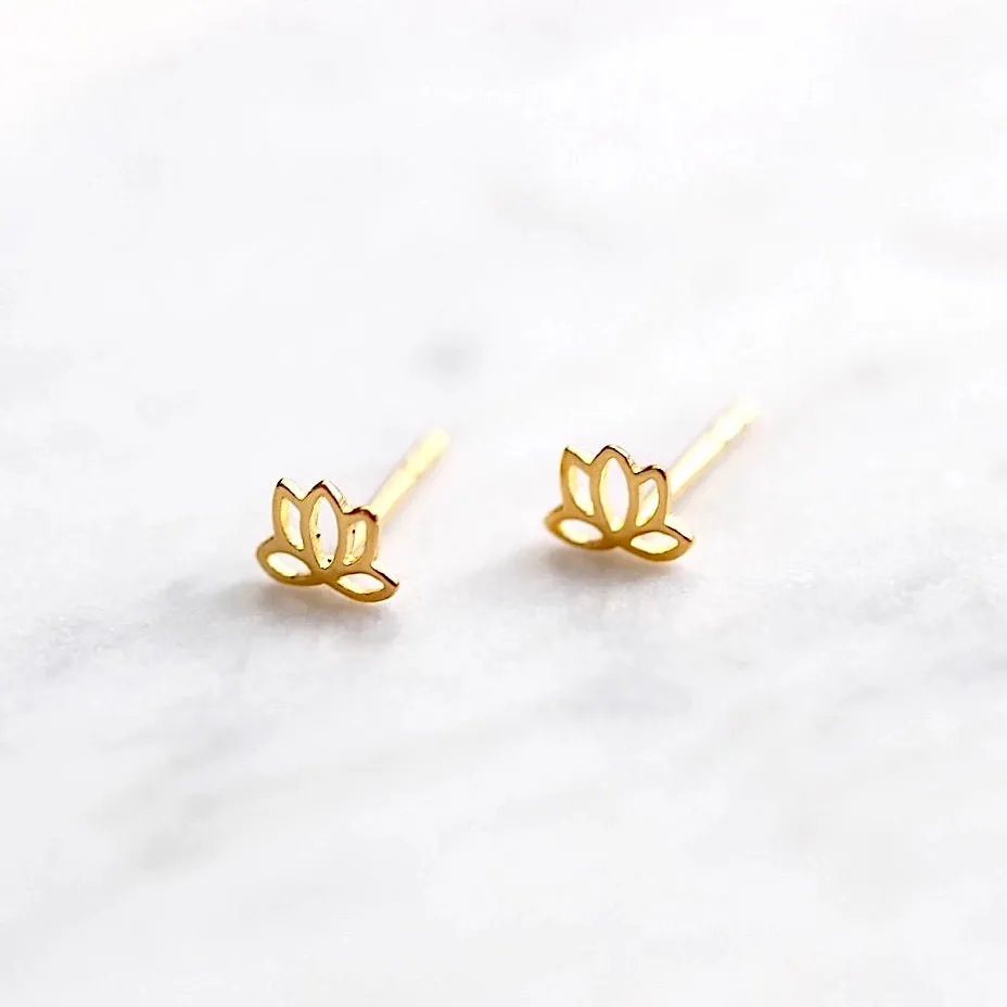 Lotus Stud Earrings