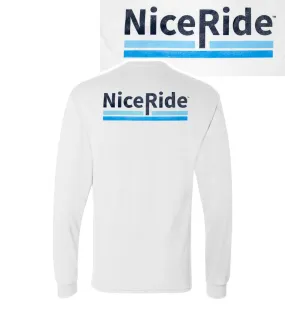 Low Tide - White Hanes Pre-Shrunk 100% Cotton Men's Long Sleeve Shirt Low Tide - White Hanes Pre-Shrunk 100% Cotton Men's Long Sleeve Shirt