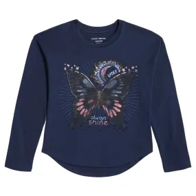 Lucky Brand Girl's Shine Butterfly Tee Lucky Brand Girl's Shine Butterfly Tee