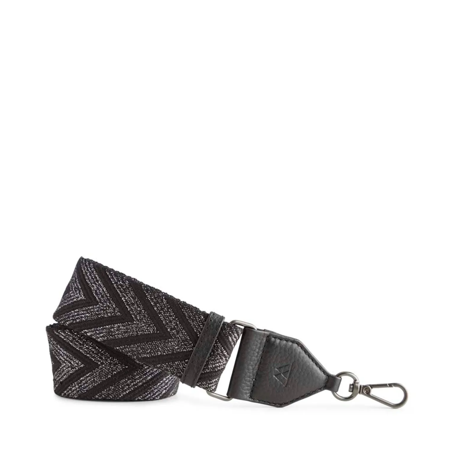 Markberg Black and Gunmetal Metallic Maisey Guitar Strap