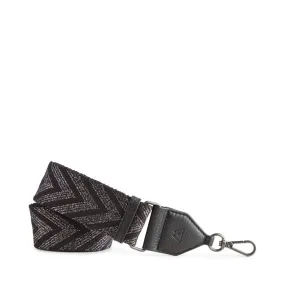 Markberg Black and Gunmetal Metallic Maisey Guitar Strap Markberg Black and Gunmetal Metallic Maisey Guitar Strap