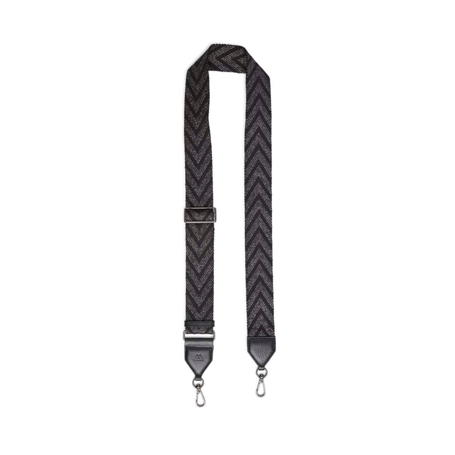 Markberg Black and Gunmetal Metallic Maisey Guitar Strap